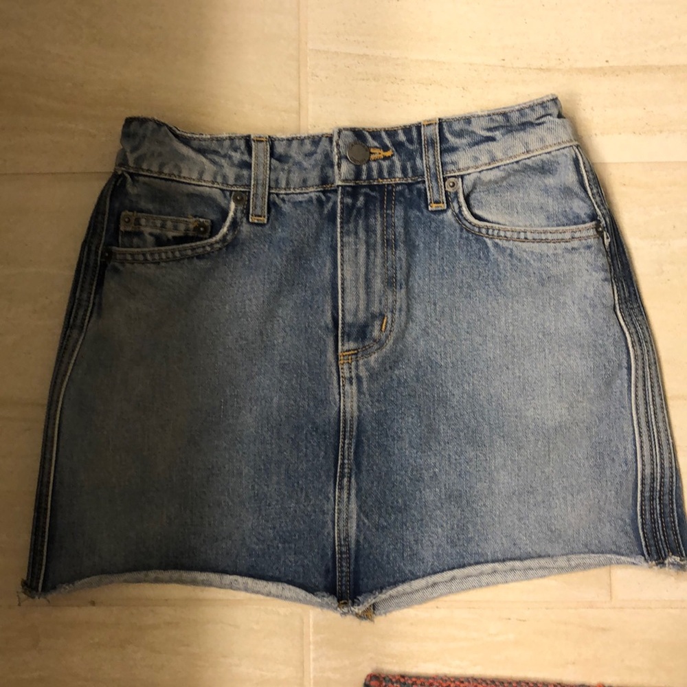 LF Blue Denim Mini Skirt
